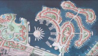 2. Proposed construction of three islands in the Viližan Bay